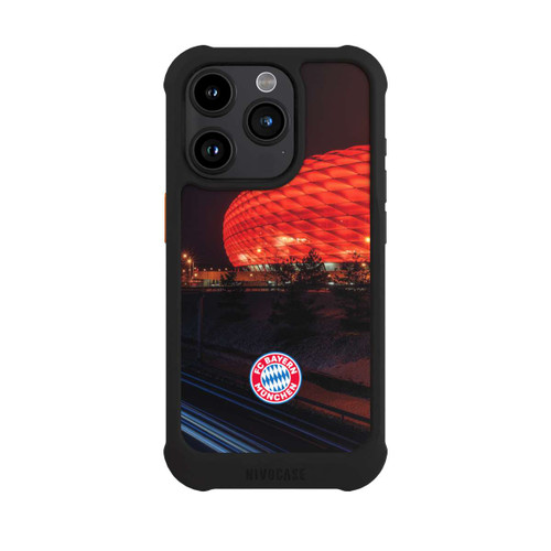 Apple iPhone 15 Pro NIVOmax Allianz Arena bei Nacht FCB