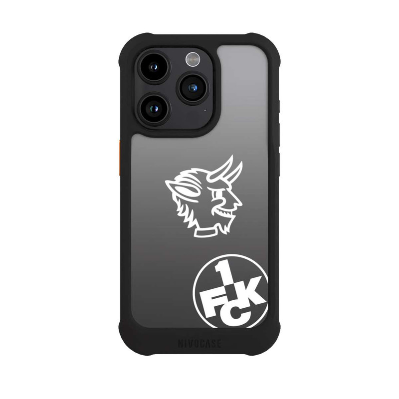 iPhone 15 Pro NIVOmax Teufelskopf FCK auf Schwarz