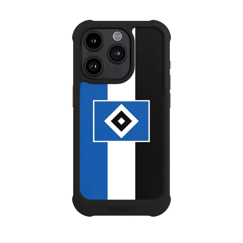iPhone 15 Pro NIVOmax HSV rayures - bleu-blanc-noir