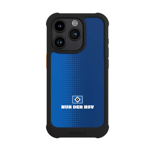 Apple iPhone 15 Pro NIVOmax Nur der HSV - Rautenraster Blau