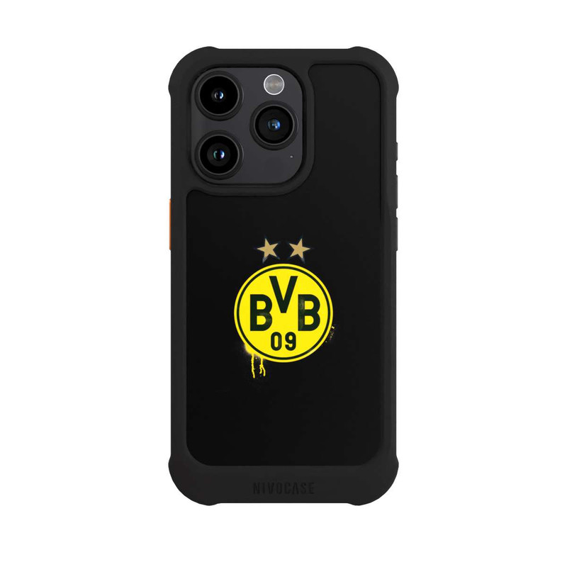 iPhone 15 Pro NIVOmax Spraylogo 2 Sterne - BVB