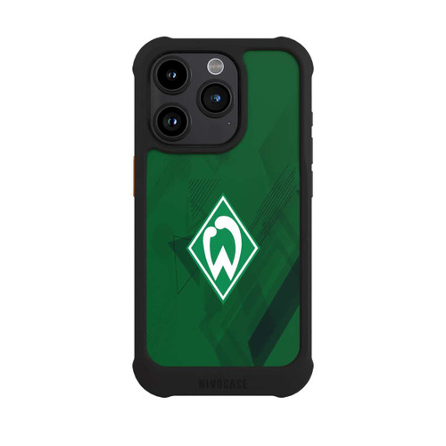 Apple iPhone 15 Pro NIVOmax Grüne Grafikelemente - Werder Bremen
