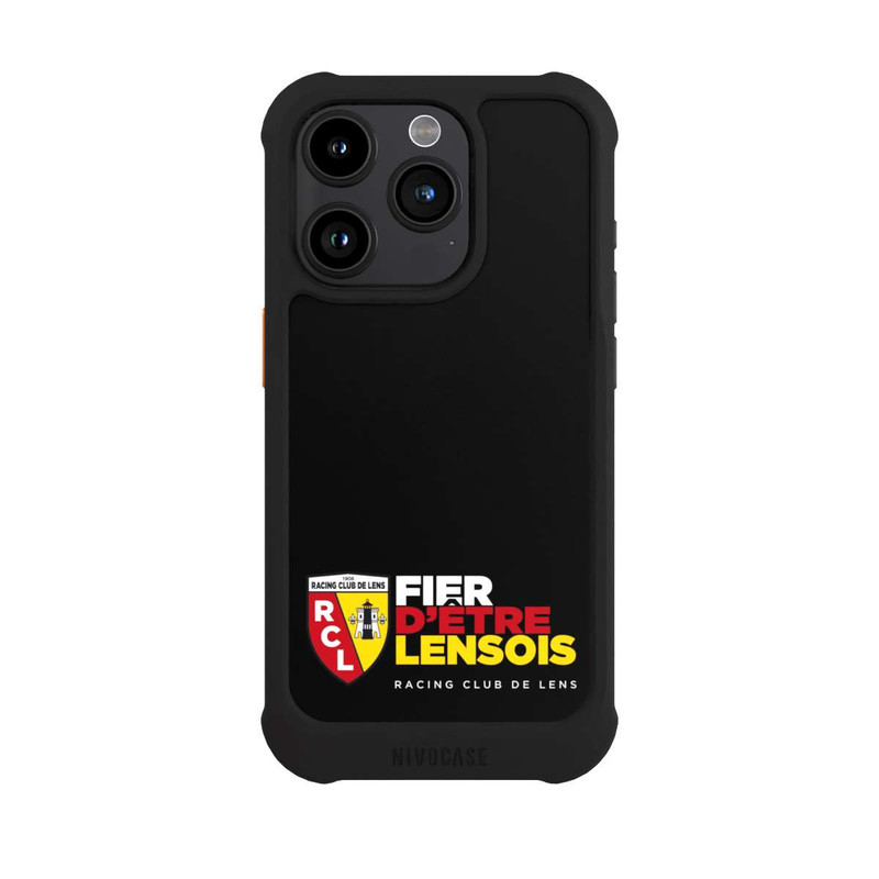 iPhone 15 Pro NIVOmax Logo RCL en bas Noir