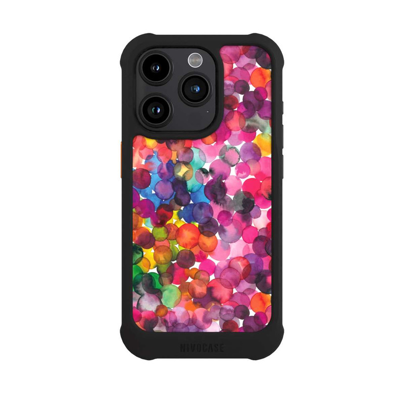 iPhone 15 Pro NIVOmax Overlapped Watercolor Dots