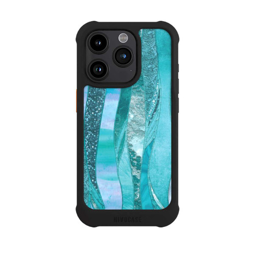 Apple iPhone 15 Pro NIVOmax Blue Glamour Glitter Look