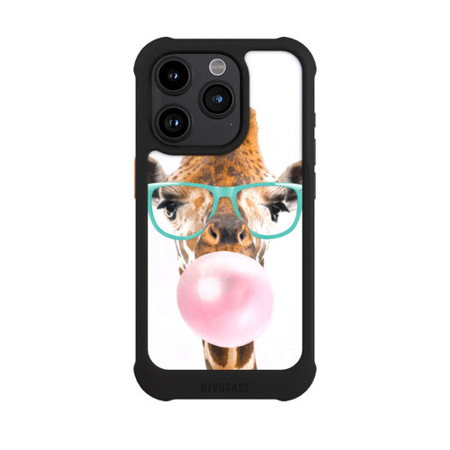 Apple iPhone 15 Pro NIVOmax Giraffe With Bubblegum