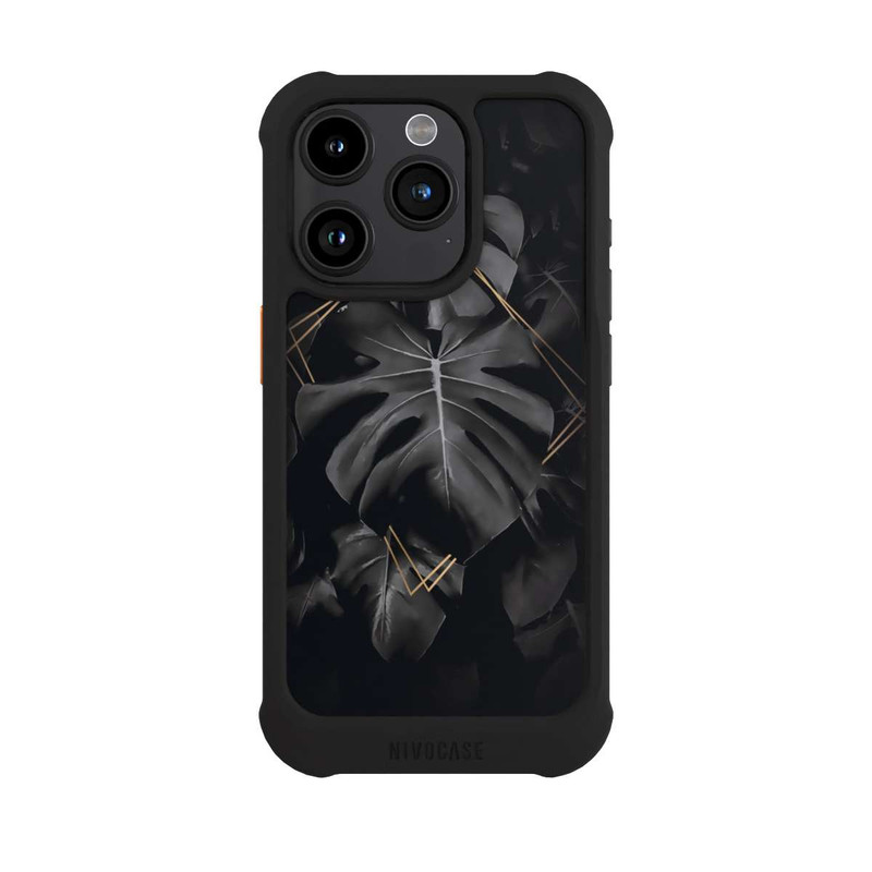iPhone 15 Pro NIVOmax Feuilles noires