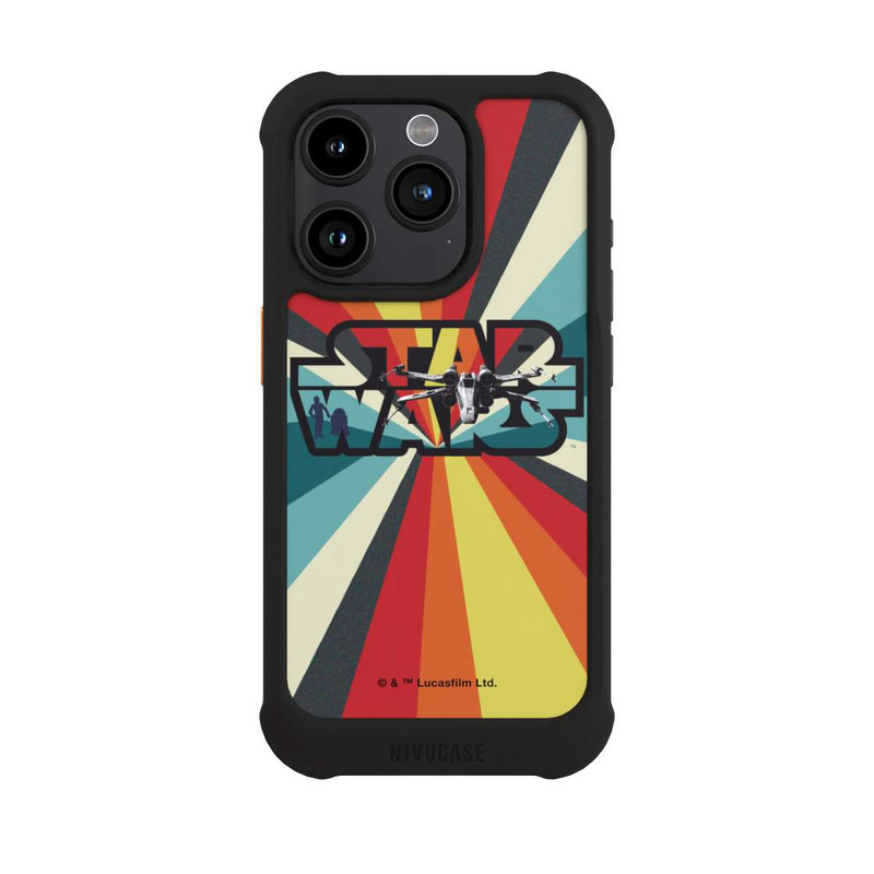 iPhone 15 Pro NIVOmax Retro X-Wing Star Wars Logo