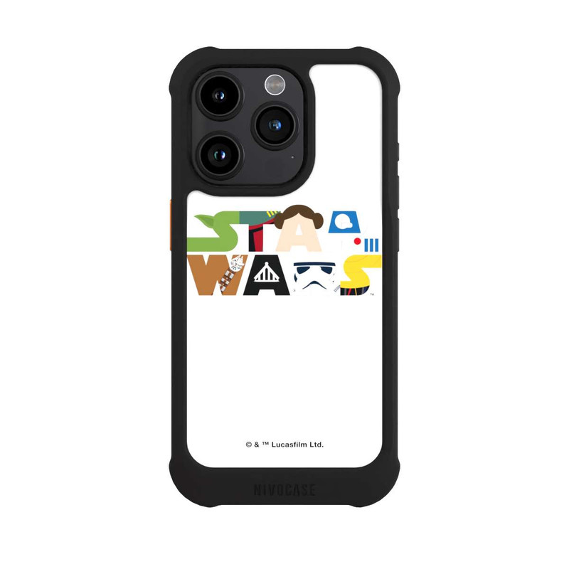 iPhone 15 Pro NIVOmax Logo de la bande dessinée Star Wars