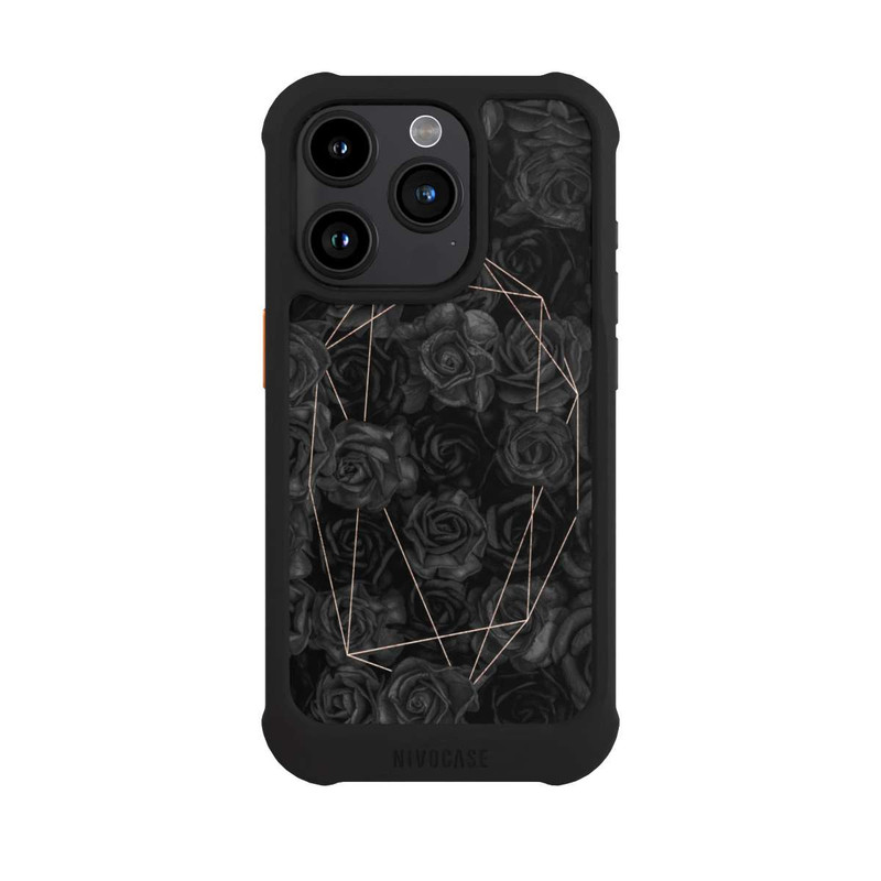 iPhone 15 Pro NIVOmax Schwarze Rosen