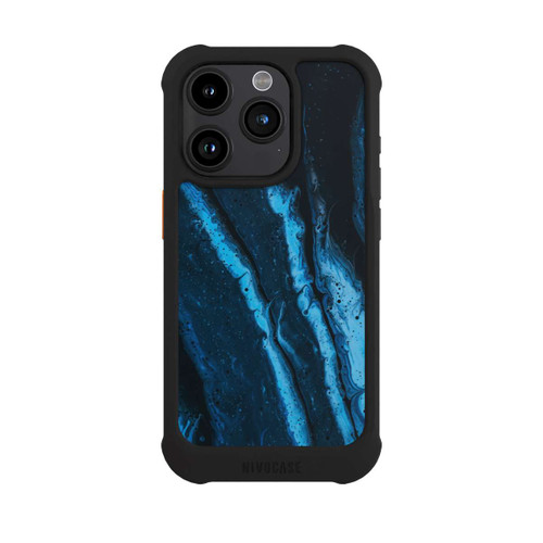 Apple iPhone 15 Pro NIVOmax Blue oil texture