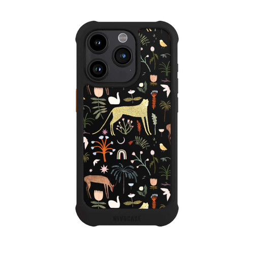 Apple iPhone 15 Pro NIVOmax Wild garden letters by Léa Le Pivert