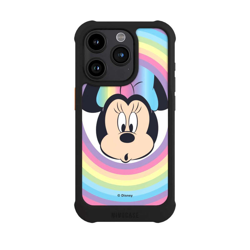 iPhone 15 Pro NIVOmax Minnie Arc-en-ciel Rond