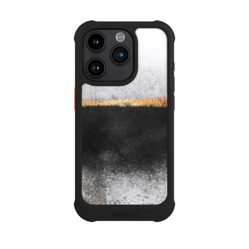 Apple iPhone 15 Pro NIVOmax Ruß und Golddruck