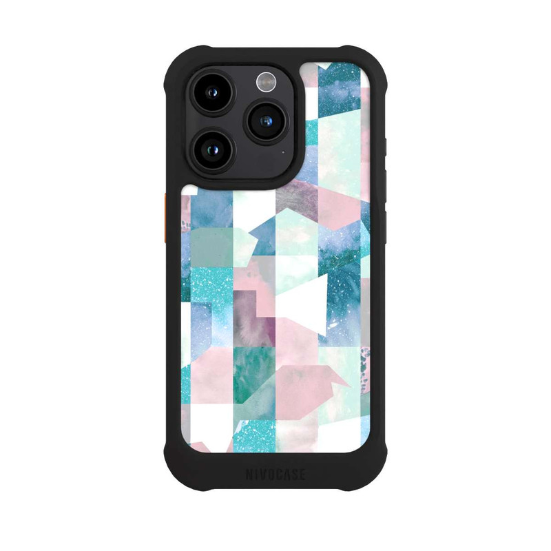 iPhone 15 Pro NIVOmax Collage Texture Pastel
