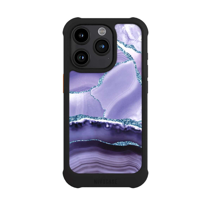 iPhone 15 Pro NIVOmax Flieder Marmor Landschaft