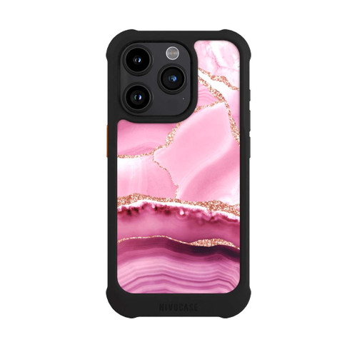 Apple iPhone 15 Pro NIVOmax Meerjungfrauen Pink Marmor