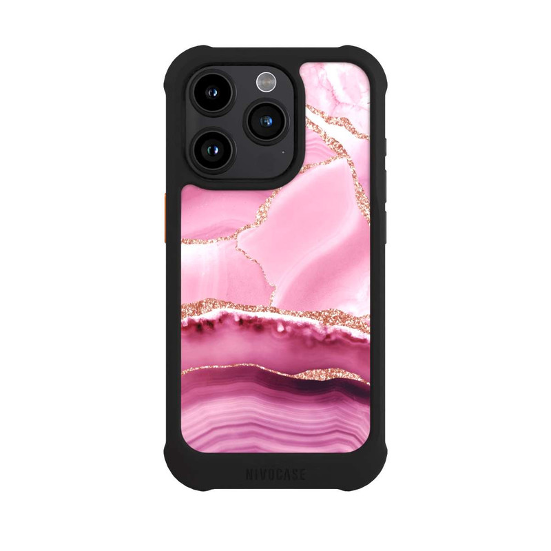 iPhone 15 Pro NIVOmax Meerjungfrauen Pink Marmor