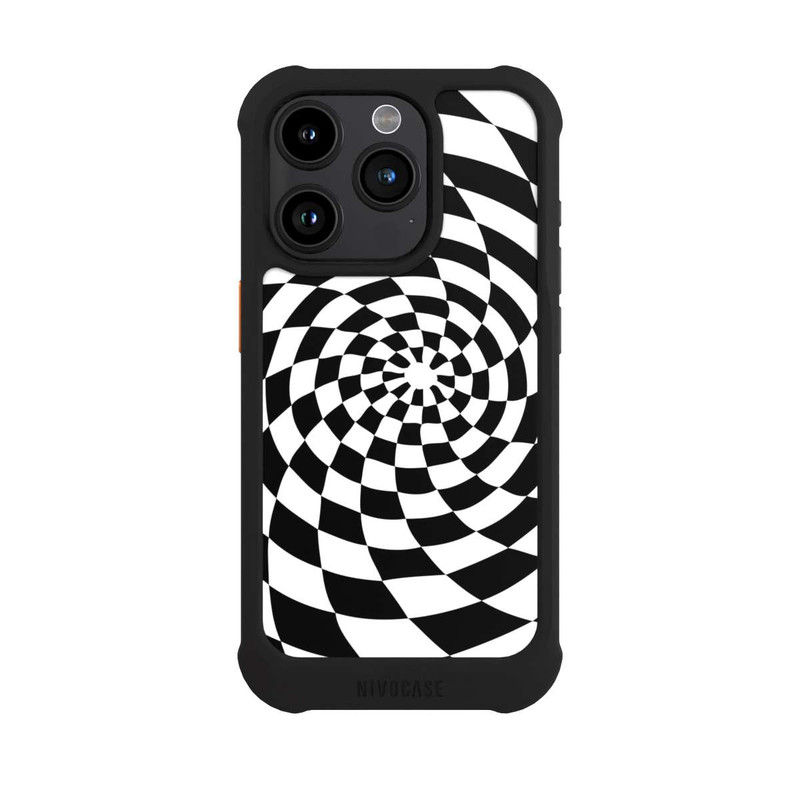 iPhone 15 Pro NIVOmax Black and White Illusion
