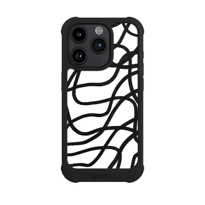 iPhone 15 Pro NIVOmax Lignes noires
