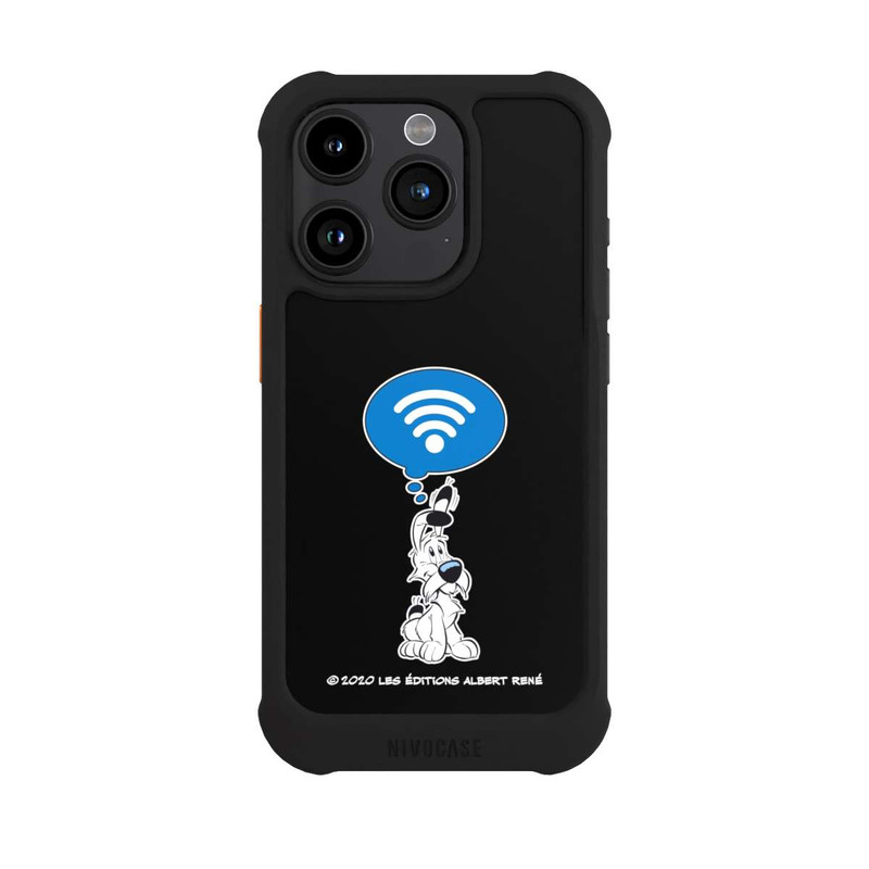 iPhone 15 Pro NIVOmax Idéfix WI-FI Sur Fond Noir