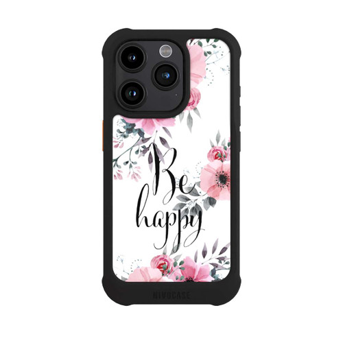 Apple iPhone 15 Pro NIVOmax Be Happy Blumen