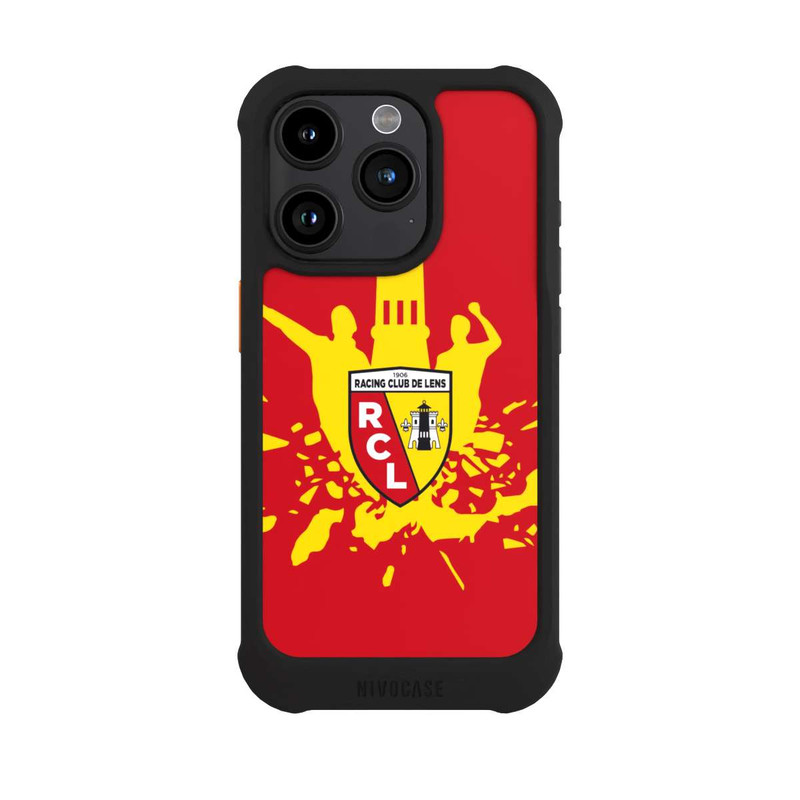 iPhone 15 Pro NIVOmax Tour RCL jaune sur rouge