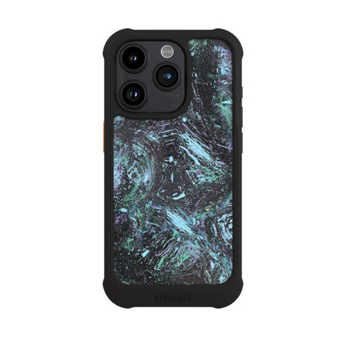 Apple iPhone 15 Pro NIVOmax Abstrakt tropfender Staub lila