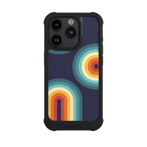Apple iPhone 15 Pro NIVOmax Double Rainbow on Blue