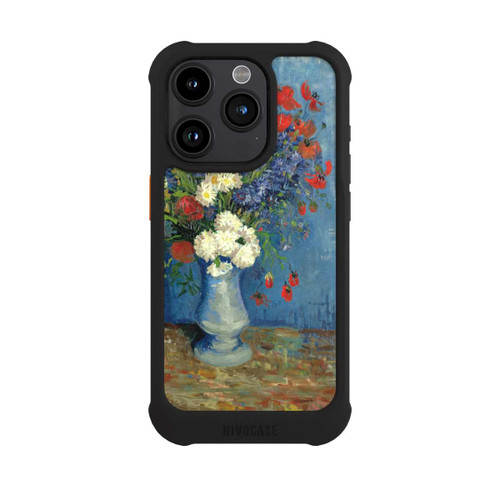 Apple iPhone 15 Pro NIVOmax Still Life Vase with Cornflowers and Poppies by Vincent Van Gogh
