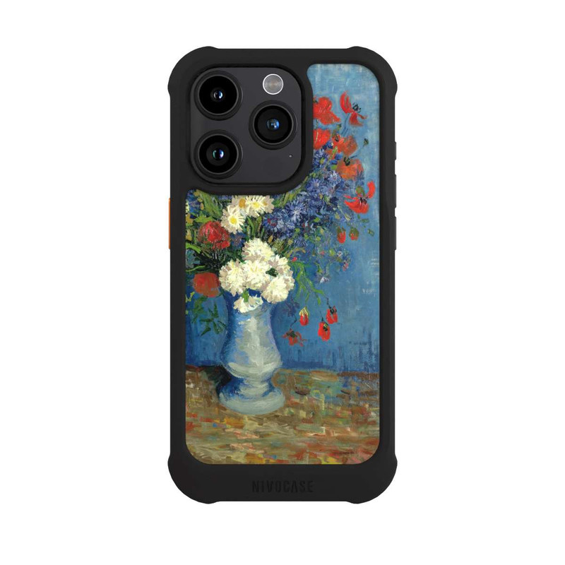iPhone 15 Pro NIVOmax Vase avec Bleuets et Coquelicots - Vicent Van Gogh