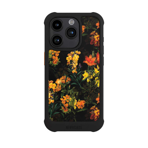 Apple iPhone 15 Pro NIVOmax Fleurs Colorées Jaune