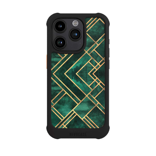 Apple iPhone 15 Pro NIVOmax Grüne Blöcke