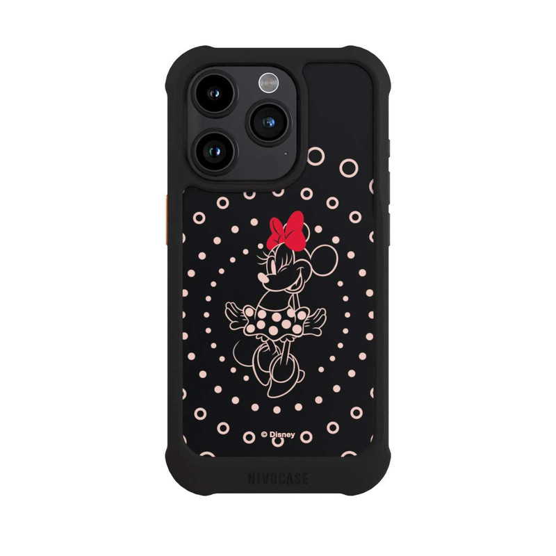 iPhone 15 Pro NIVOmax Minnie Sassy à pois