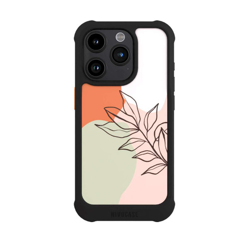 Apple iPhone 15 Pro NIVOmax Abstraktes botanisches Muster 1