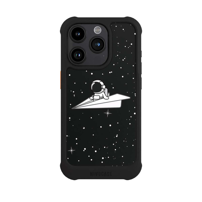 iPhone 15 Pro NIVOmax Astronaut Paper Plane Comic