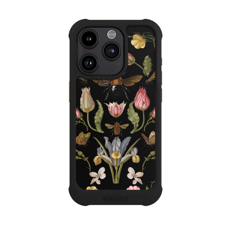 iPhone 15 Pro NIVOmax Wild Flower and Bee Black