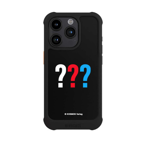 Apple iPhone 15 Pro NIVOmax Drei Fragezeichen Logo