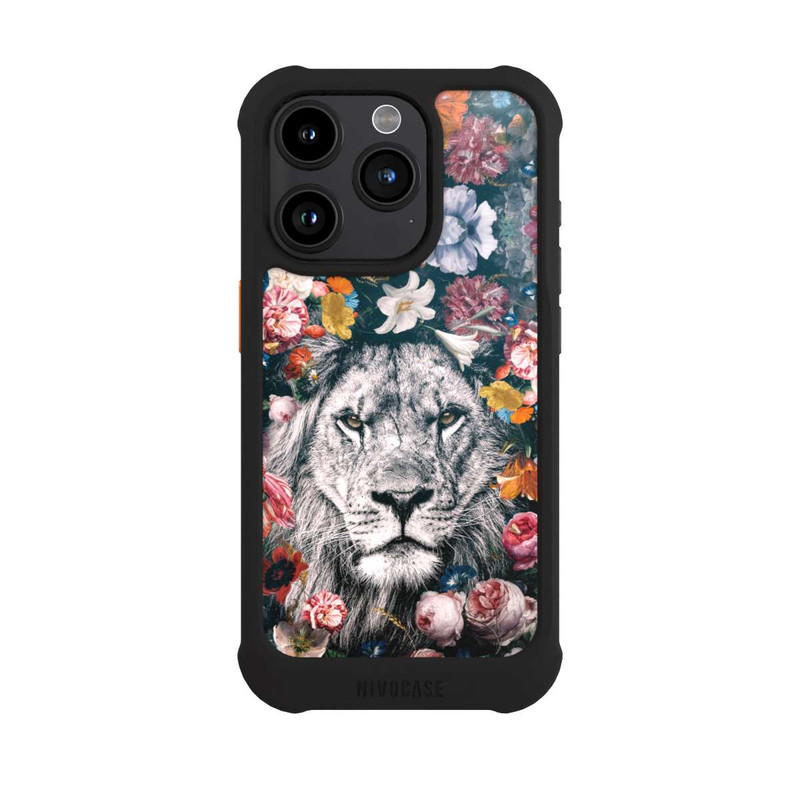 iPhone 15 Pro NIVOmax Lion Flowers