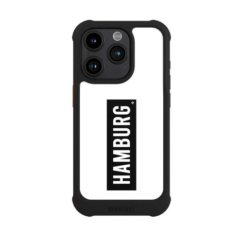 Apple iPhone 15 Pro NIVOmax HSV Hamburg Schwarz Weiss