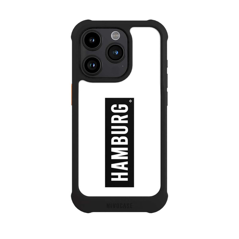 iPhone 15 Pro NIVOmax HSV Hambourg noir et blanc