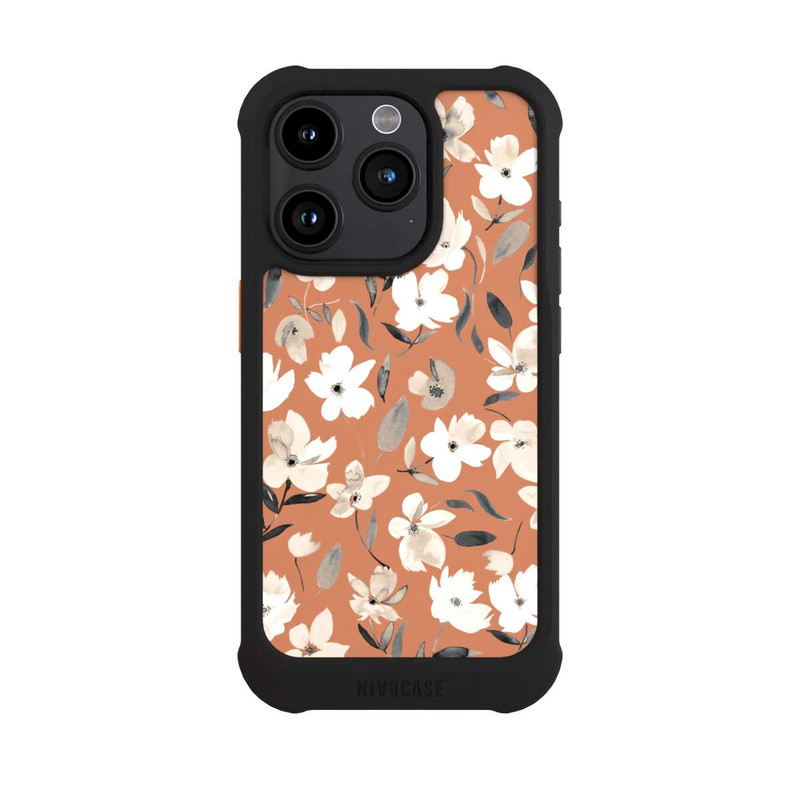 iPhone 15 Pro NIVOmax Fresh Fall Flowers Copper