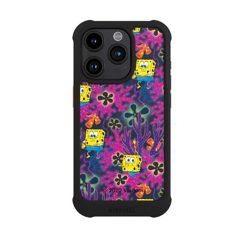 iPhone 15 Pro NIVOmax Spongebob - Coral Pattern