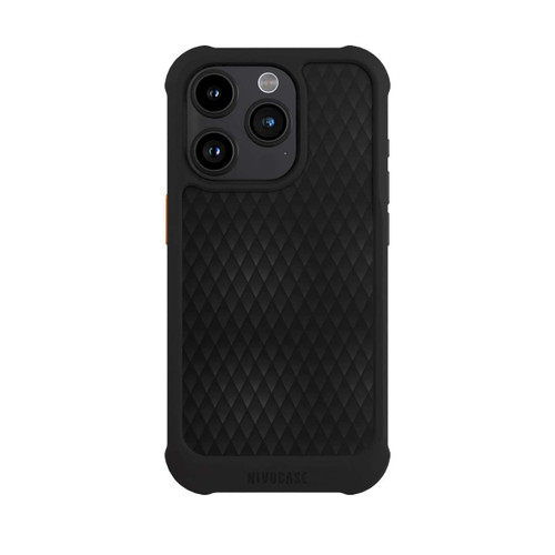 Apple iPhone 15 Pro NIVOmax Peau de Serpent Noire