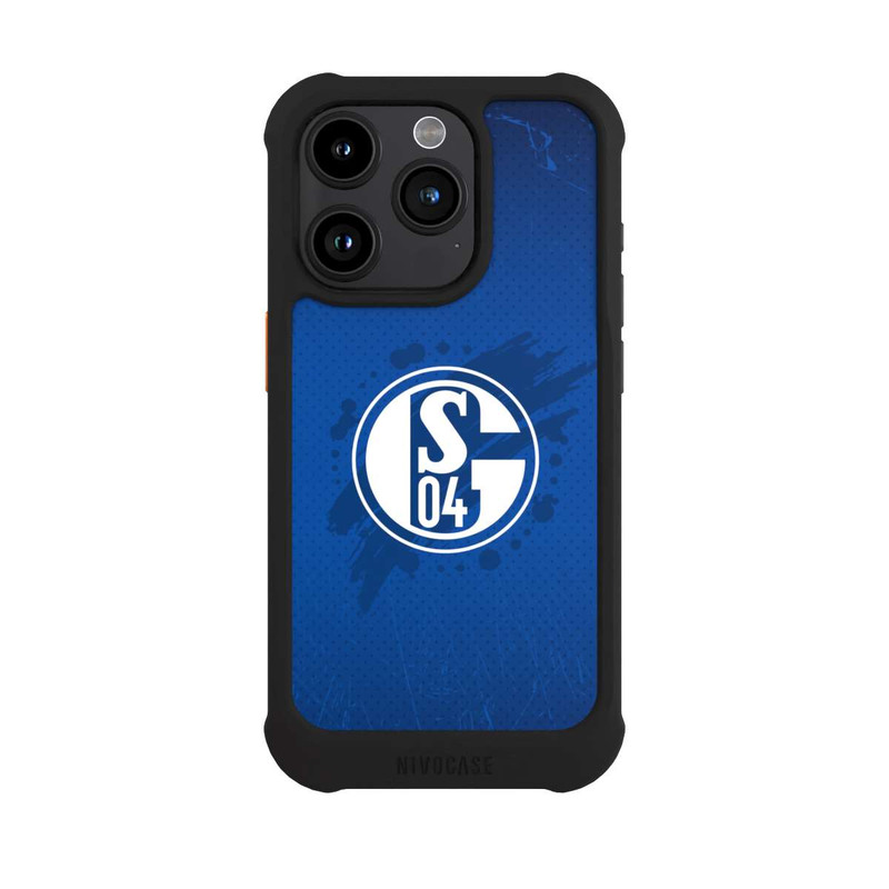 iPhone 15 Pro NIVOmax Schalke 04 Farbe Fleck Blau