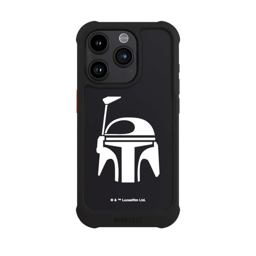 Apple iPhone 15 Pro NIVOmax Boba Fett Helm Schwarz