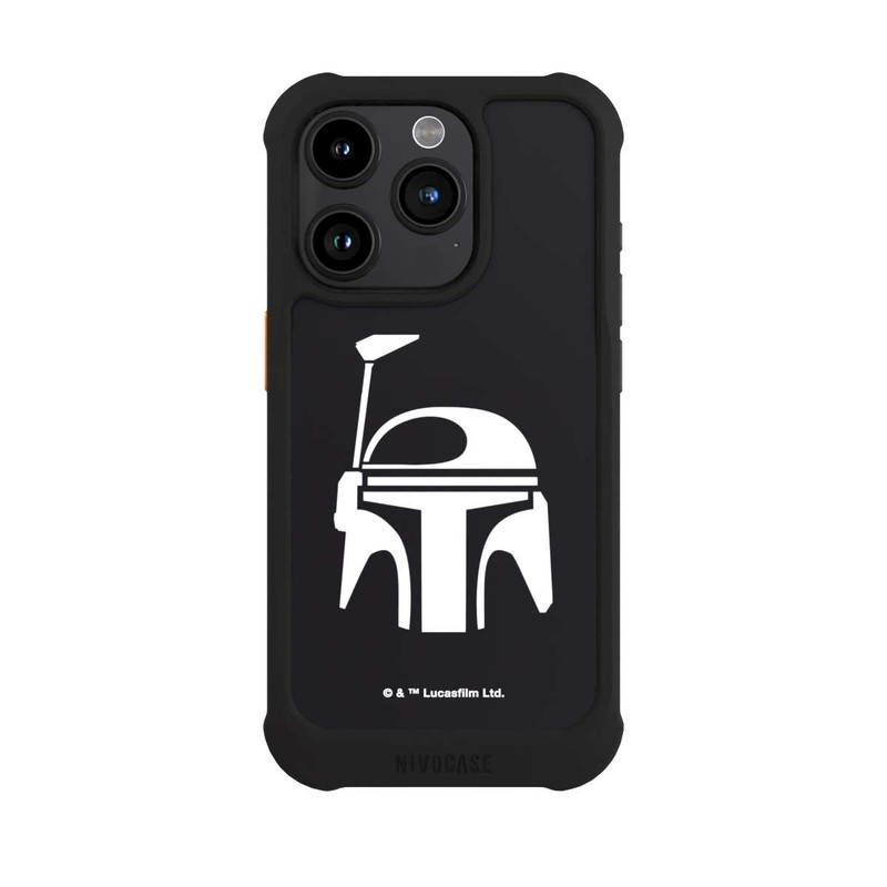 iPhone 15 Pro NIVOmax Boba Fett Helm Schwarz