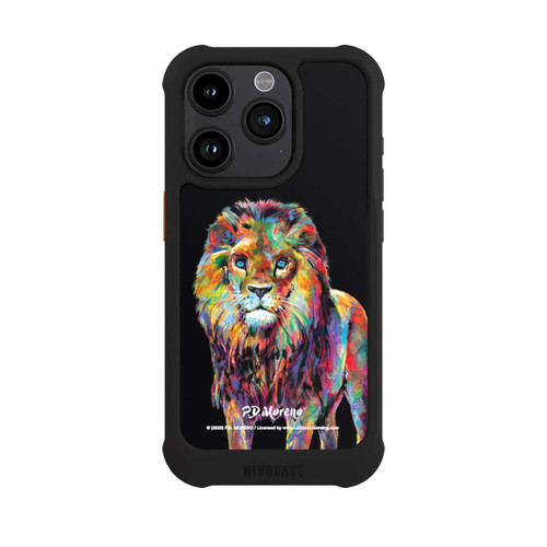 Apple iPhone 15 Pro NIVOmax Löwe Bunte Kunst von P.D. Moreno