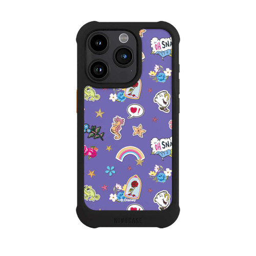 Apple iPhone 15 Pro NIVOmax Princess Pattern Purple Disney Princess