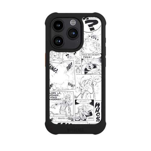 Apple iPhone 15 Pro NIVOmax BD Astérix Blanc &amp; Noir